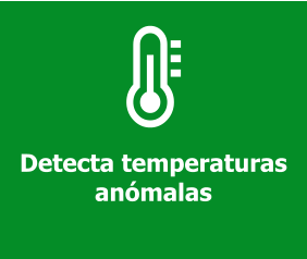 Detecta temperaturas anómalas